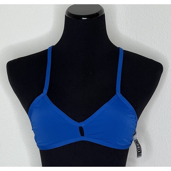 Jolyn Bikini Swim Top Vent Large Deep Blue Sea New with tags‎ - Picture 1 of 5